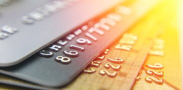 Cards with account numbers