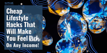 Black background with diamonds, blue lines and text box with white text