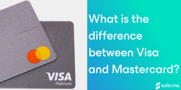 Visa Mastercard on grey background explaining what is the difference between visa and mastercard