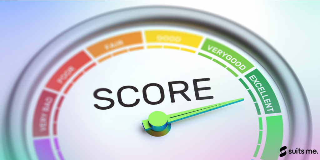Credit Score Dial pointing to excellent