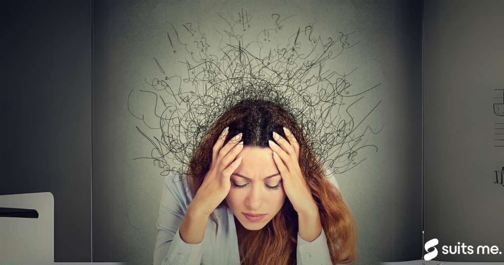 stressed lady with headaches thinking on how to get rid of debt